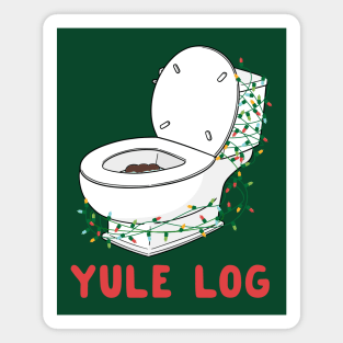 Christmas Yule Log Festive Holiday Toilet Floater Funny Magnet